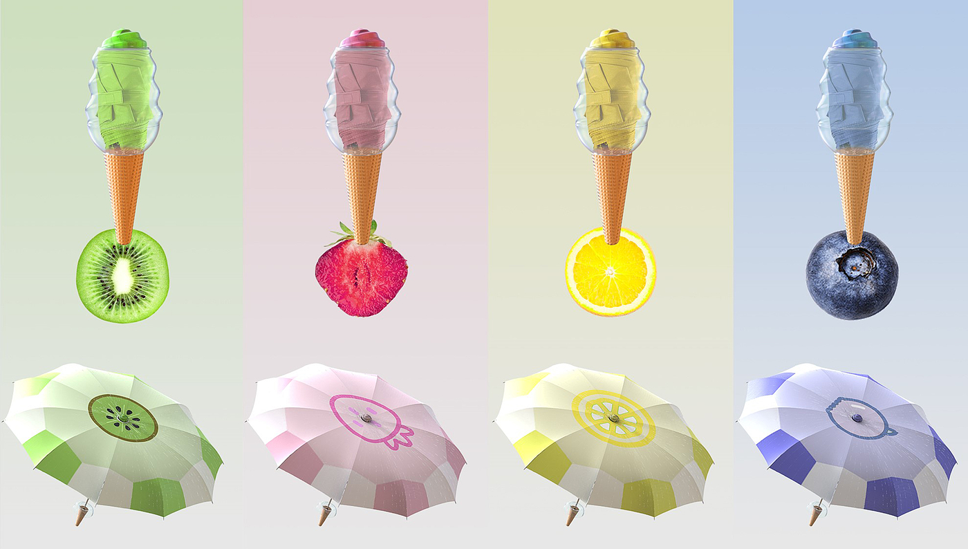 Umbrella，ice cream，interest，