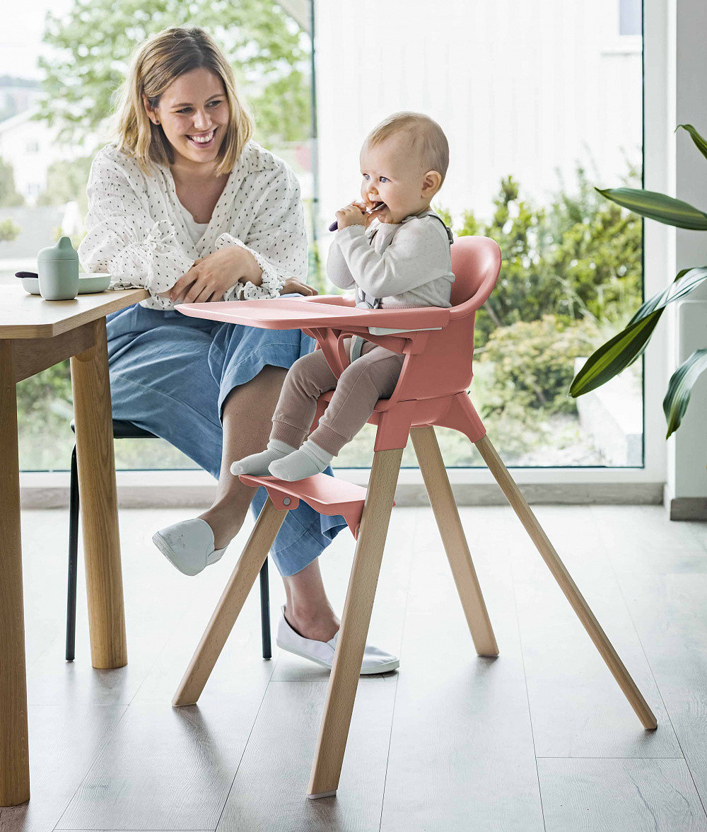 Stokke Highchair，child seat，white，Stock ® Click ™，baby，