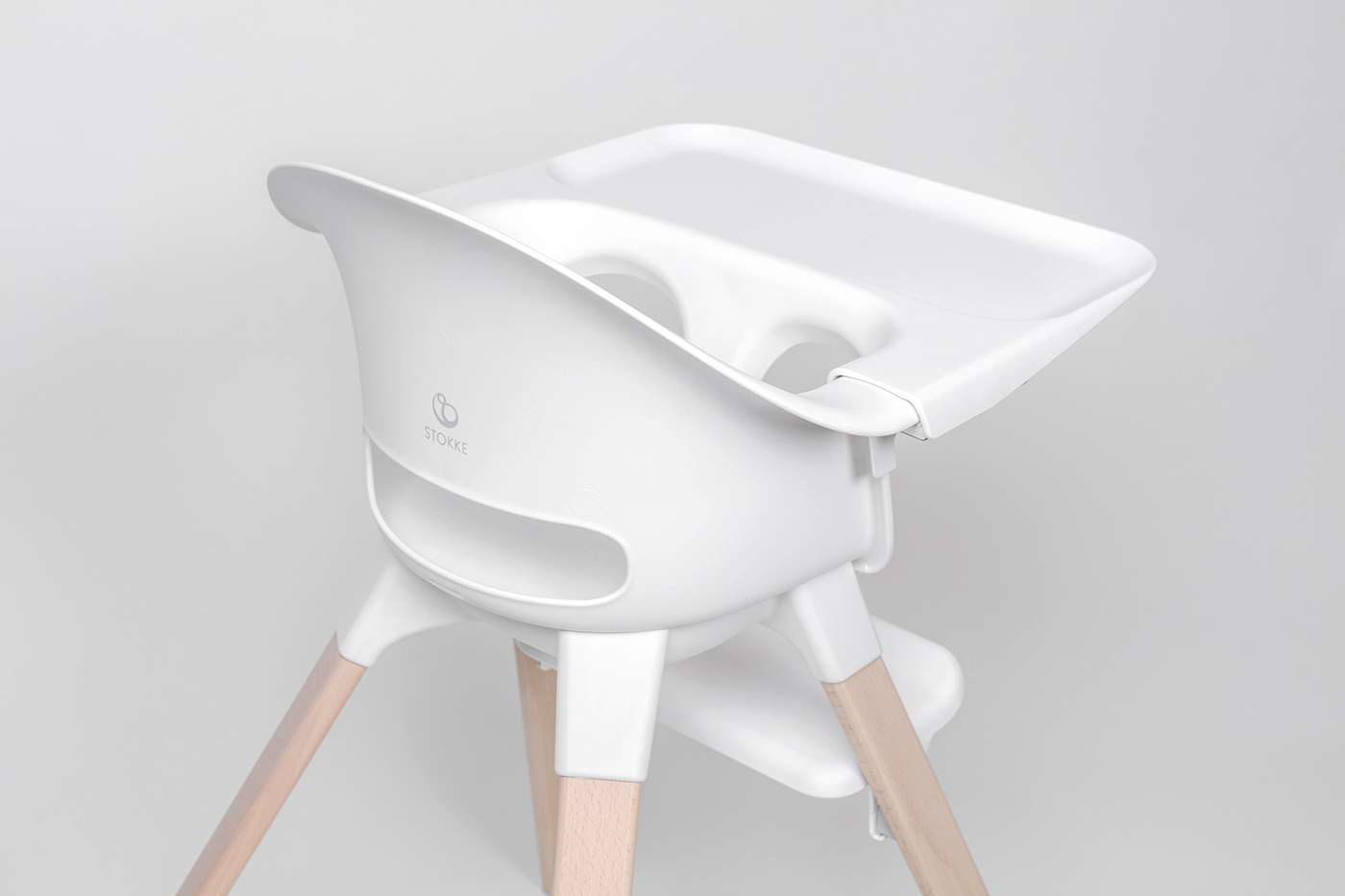 Stokke Highchair，child seat，white，Stock ® Click ™，baby，