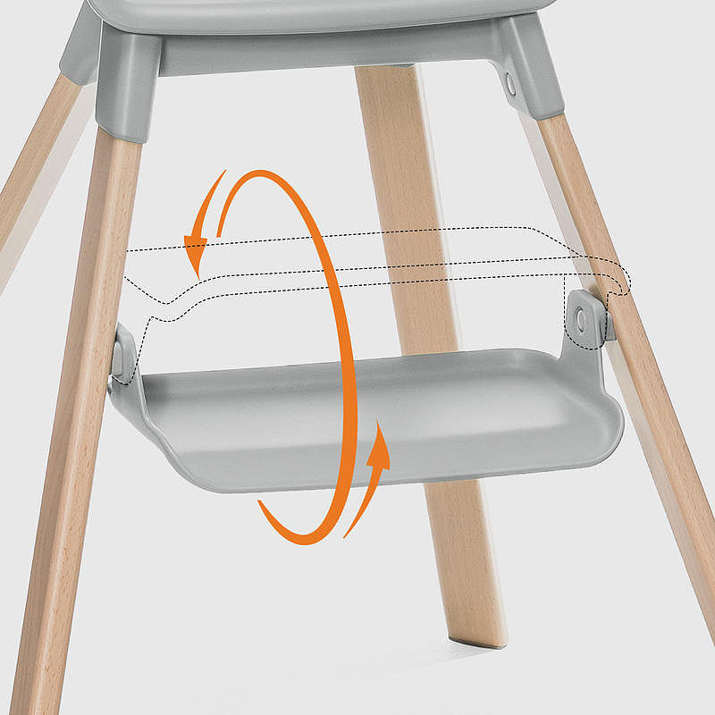 Stokke Highchair，child seat，white，Stock ® Click ™，baby，