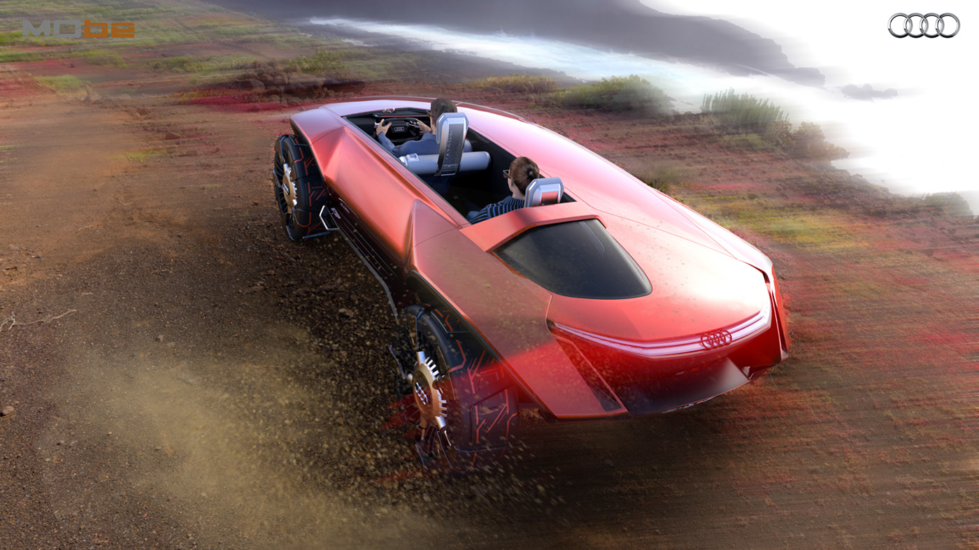 automobile，Hand drawn，design sketch，conceptual design，