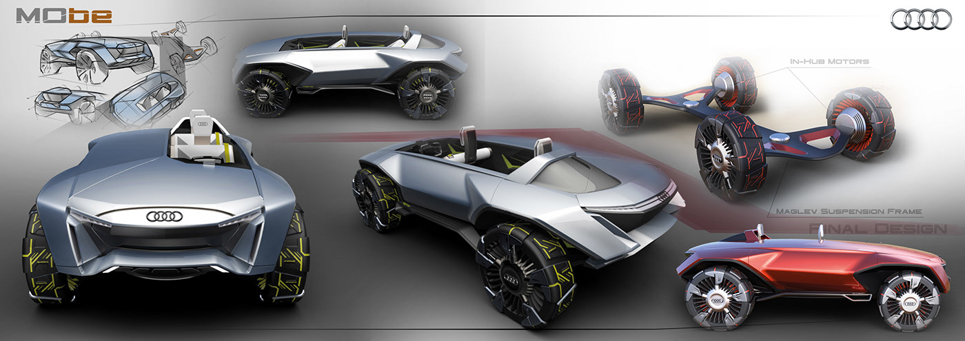 automobile，Hand drawn，design sketch，conceptual design，