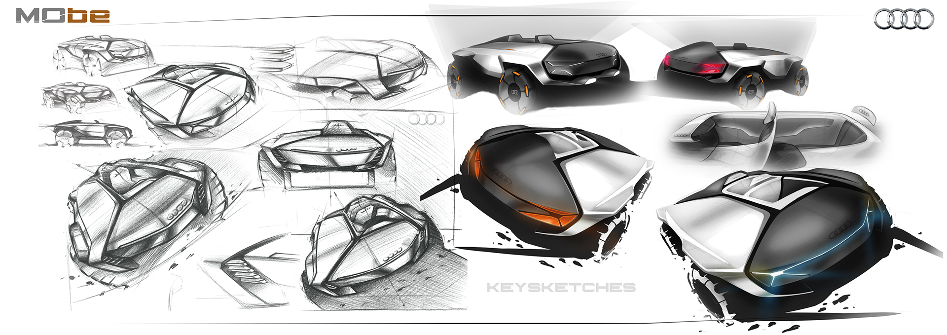 automobile，Hand drawn，design sketch，conceptual design，