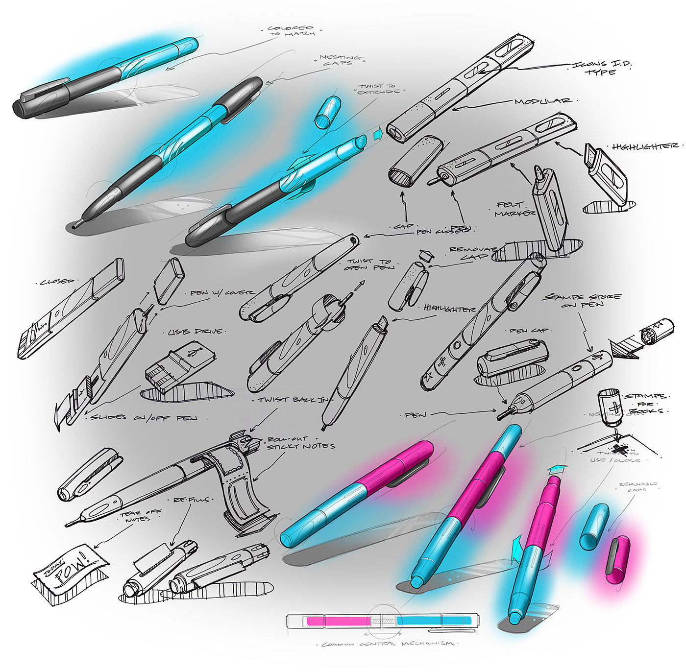 Hand drawn，design sketch，sketch，industrial design，