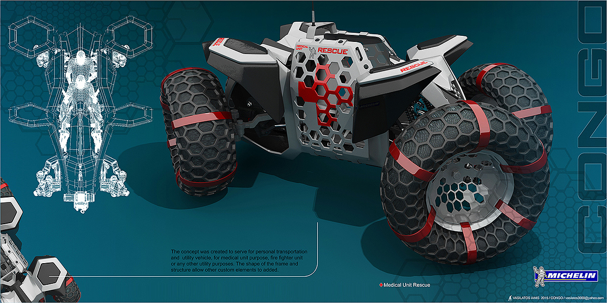 intelligence，Concept Car，Three ground vehicle，cross-country，industrial design，