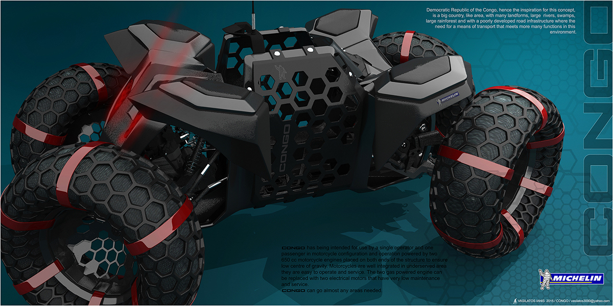 intelligence，Concept Car，Three ground vehicle，cross-country，industrial design，