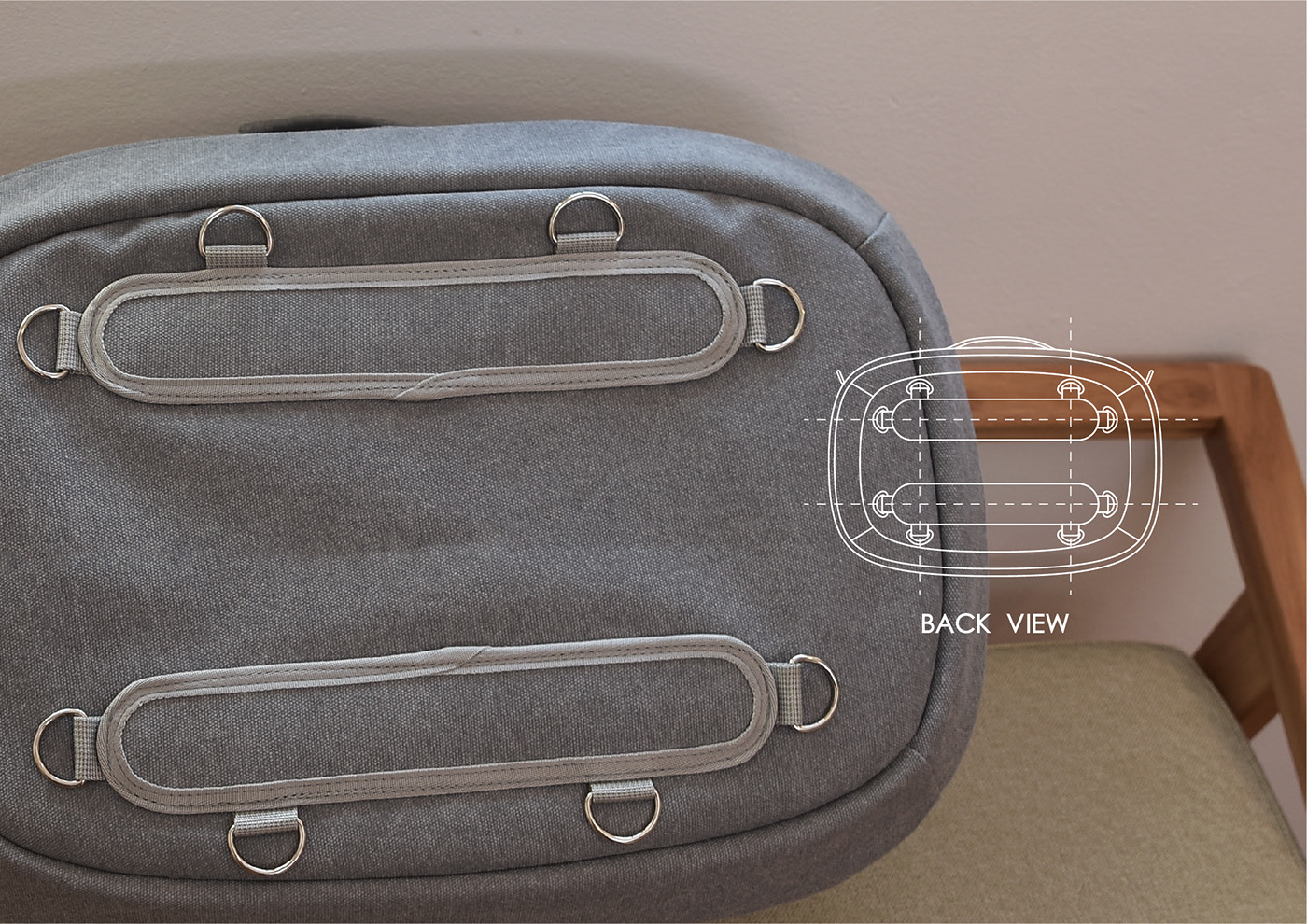 knapsack，Pets，grey，fashion，