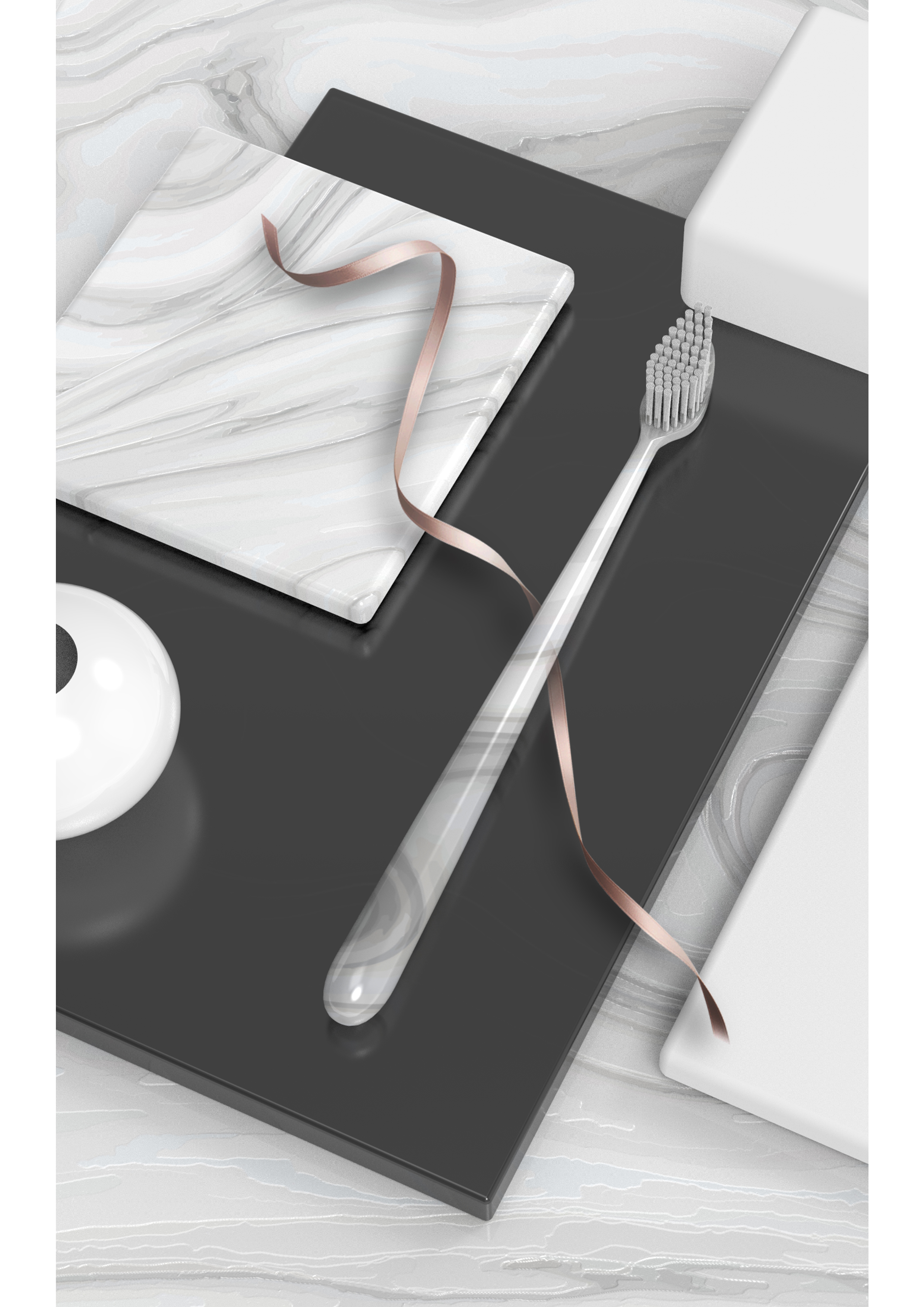 toothbrush，Marbling，