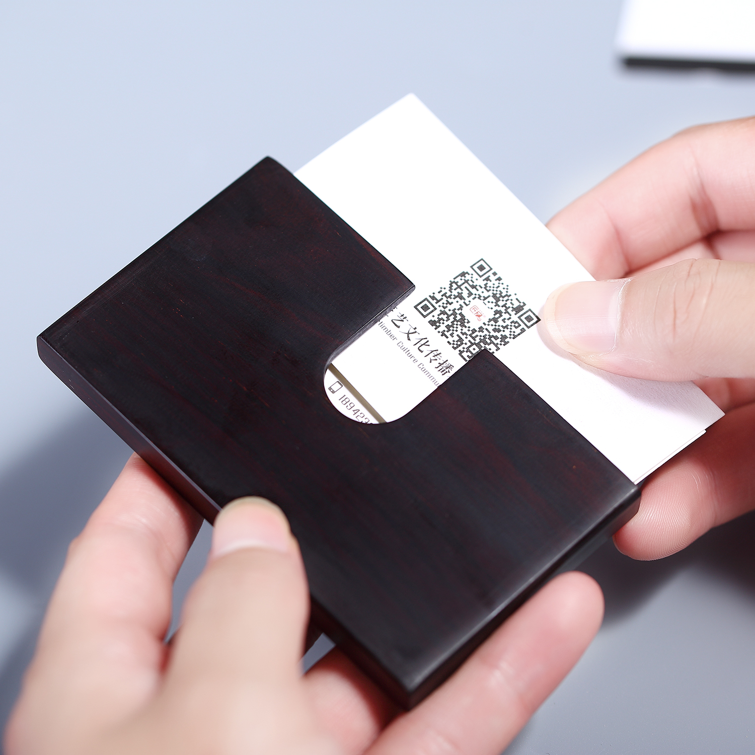 Craftsmanship，Mahogany business card box，Cultural and creative gifts，Office Supplies，Craftsmanship home flagship store，Creative gifts，
