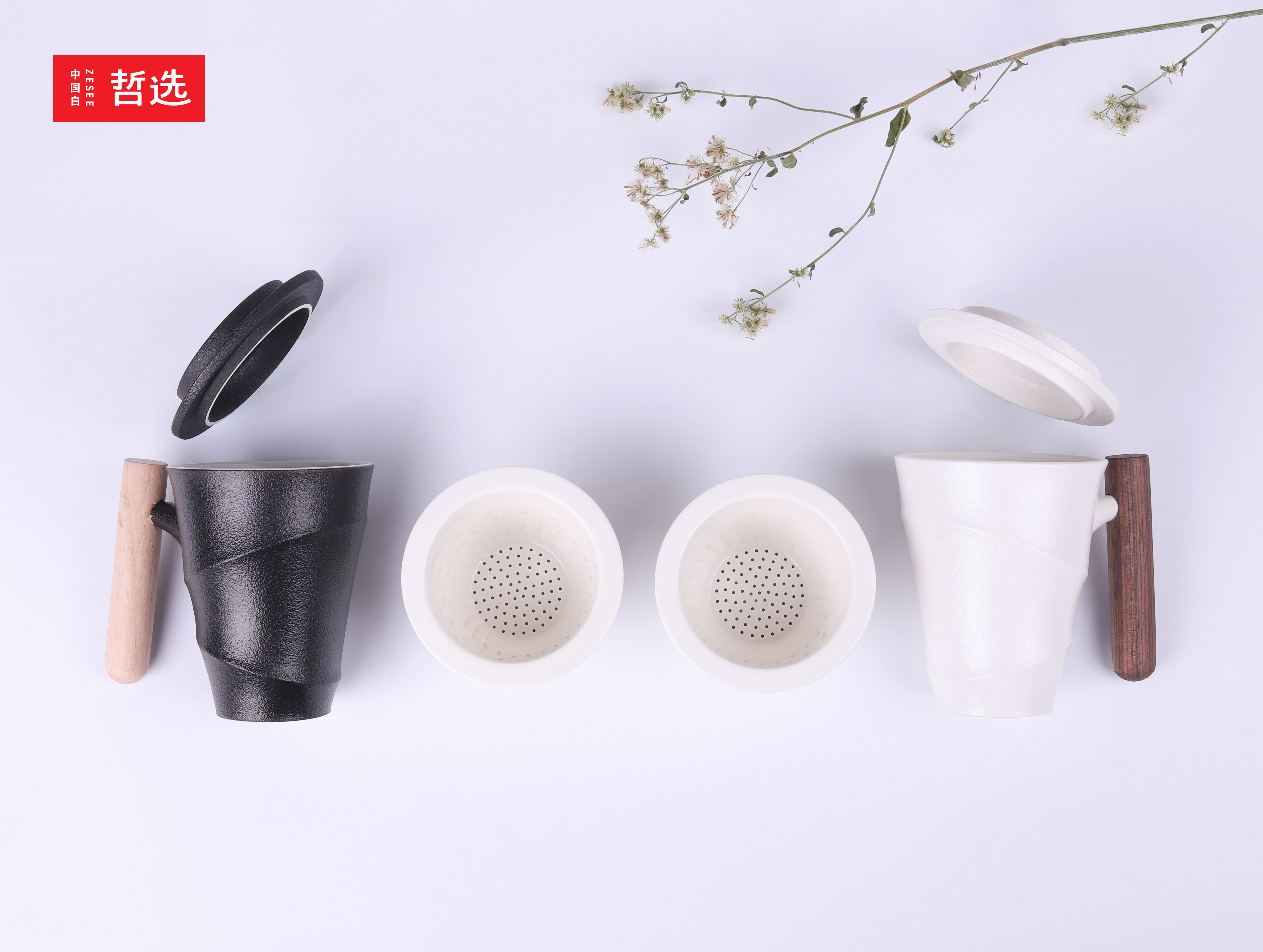 Zhe Xuan，Chinese white Philosophy，ceramics，product，Mug，Personal cup，Office Cup，