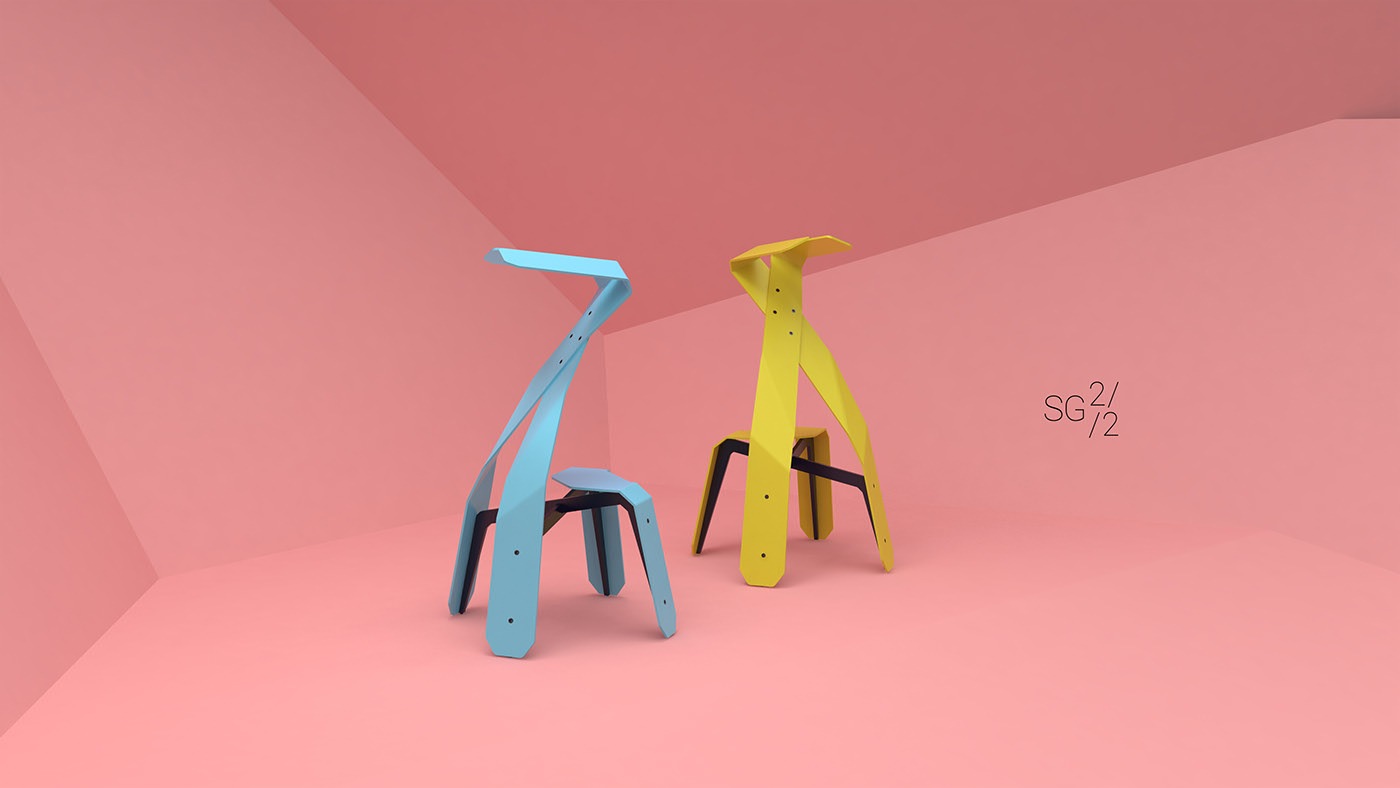 chair，Bar chair，industrial design，product design，
