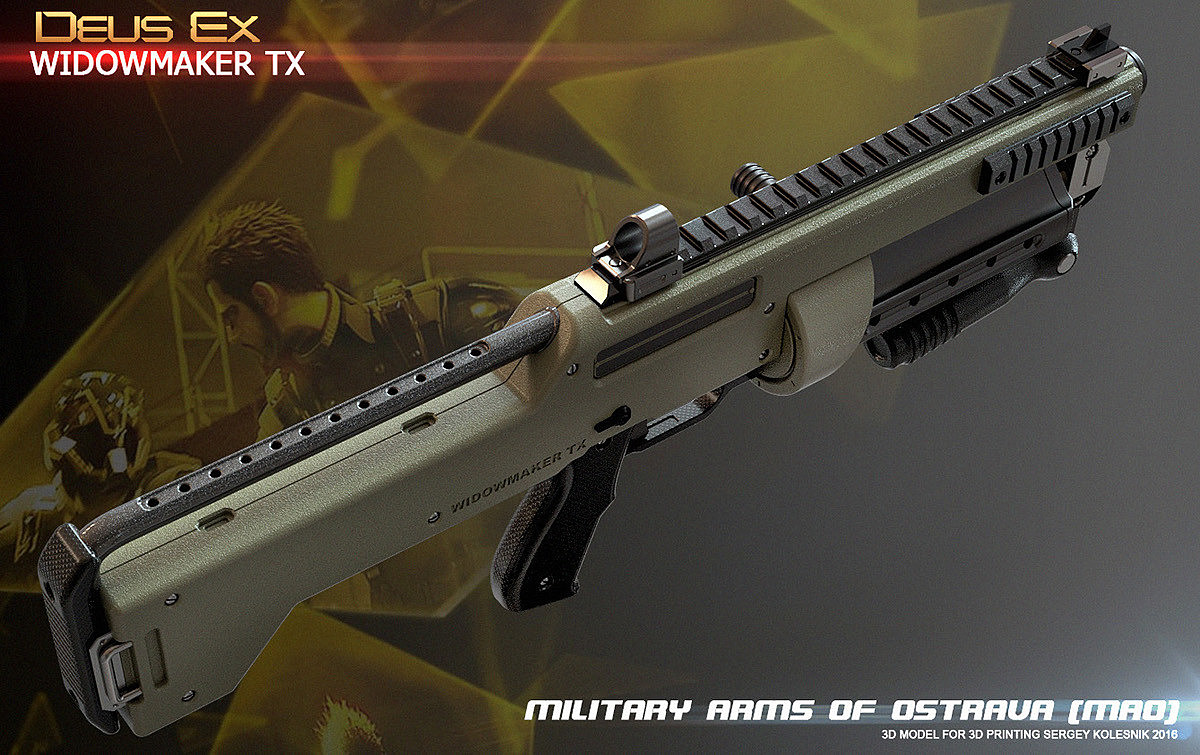 3d，Model，concept，Heavy explosive rifle，Laser Rifle ，gun，