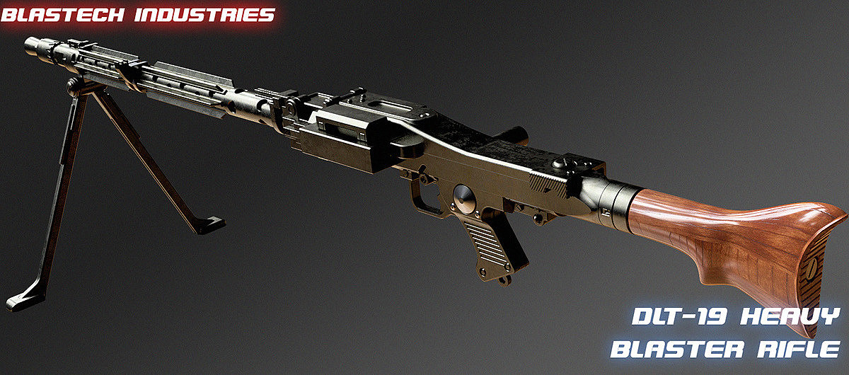 3d，Model，concept，Heavy explosive rifle，Laser Rifle ，gun，
