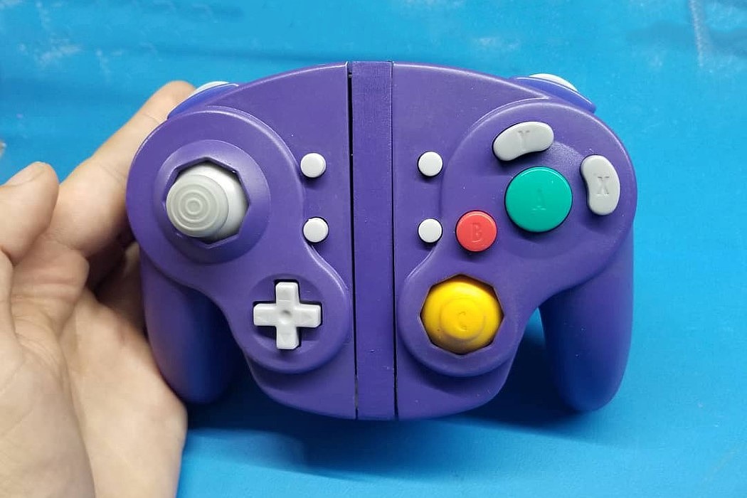 紫色，控制器，游戏手柄，任天堂，