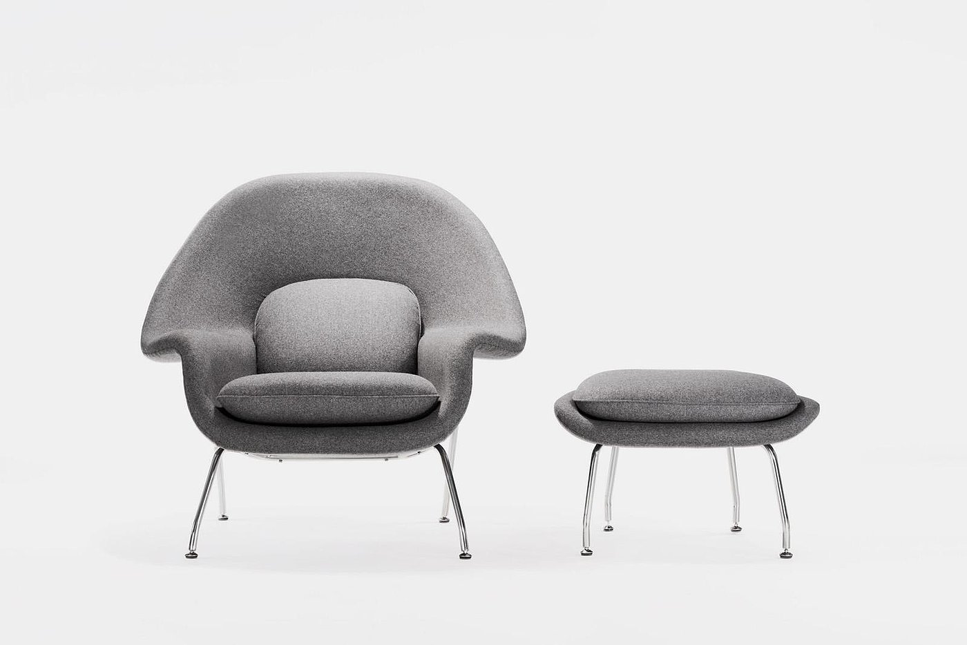 chair，chair，Womb Chair，Minimalist，Eero Saarinen，Knoll，glass fibre，