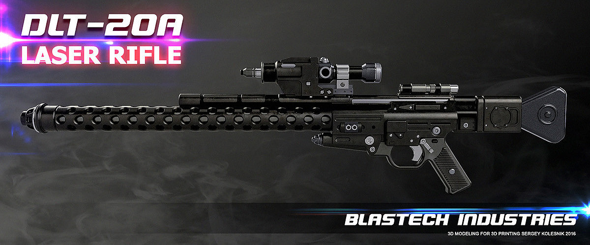 3d，Model，concept，Heavy explosive rifle，Laser Rifle ，gun，