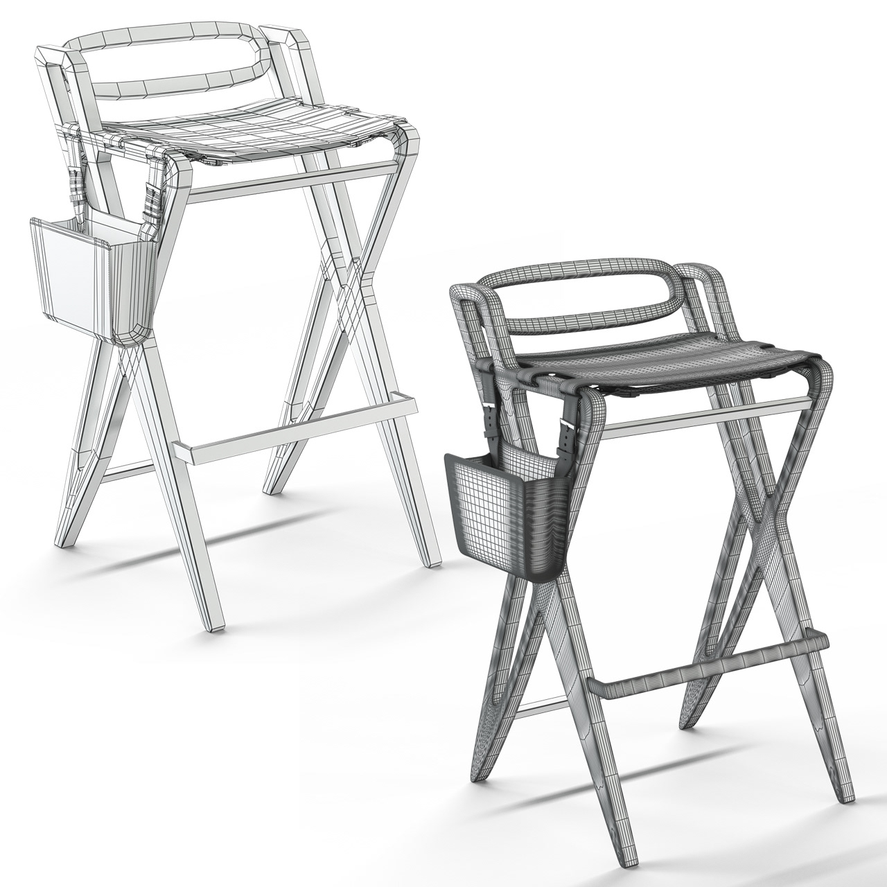 Oleg Pogrebnoy，Bar stool，chair，chair，Render，