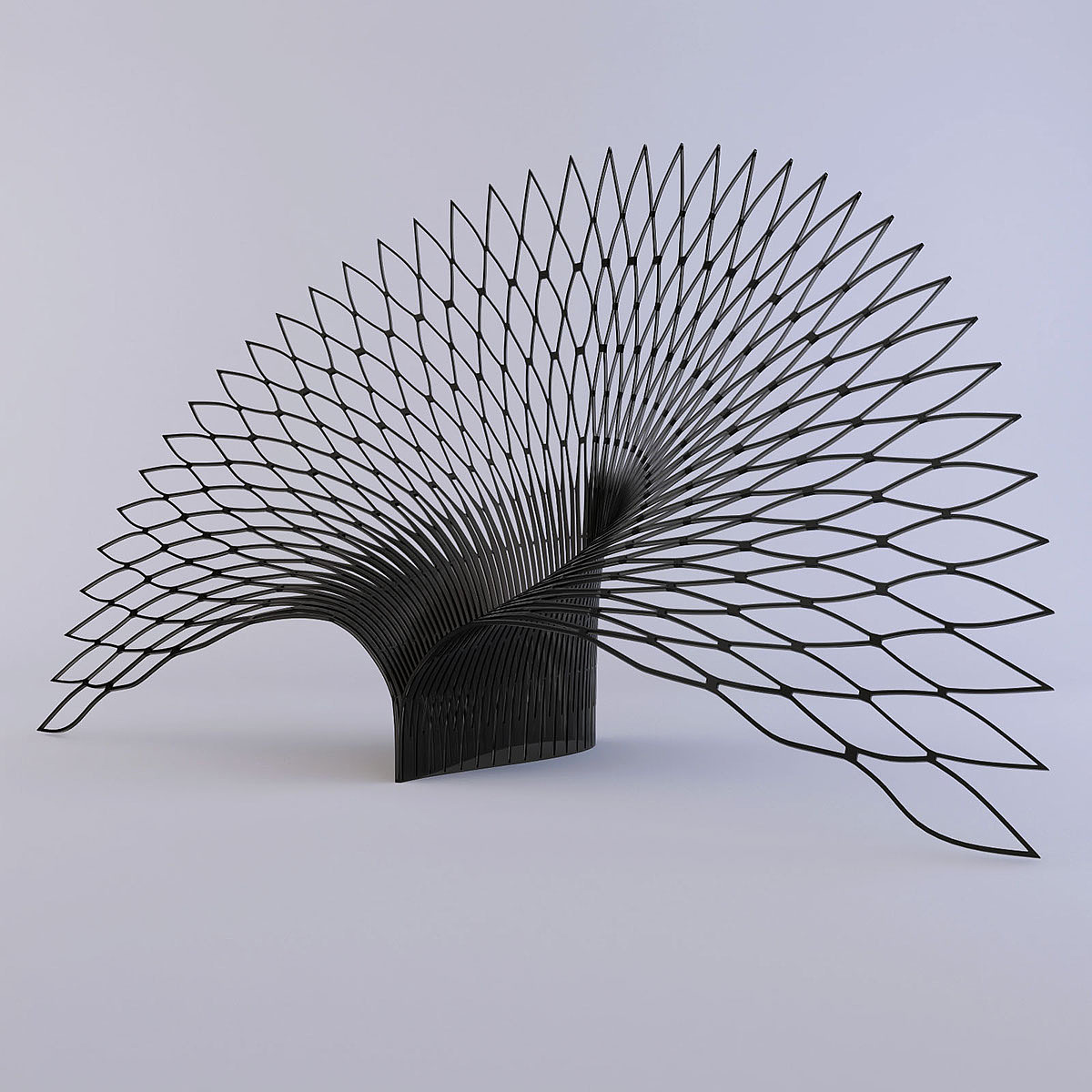 chair，unique，3D model，peacock，