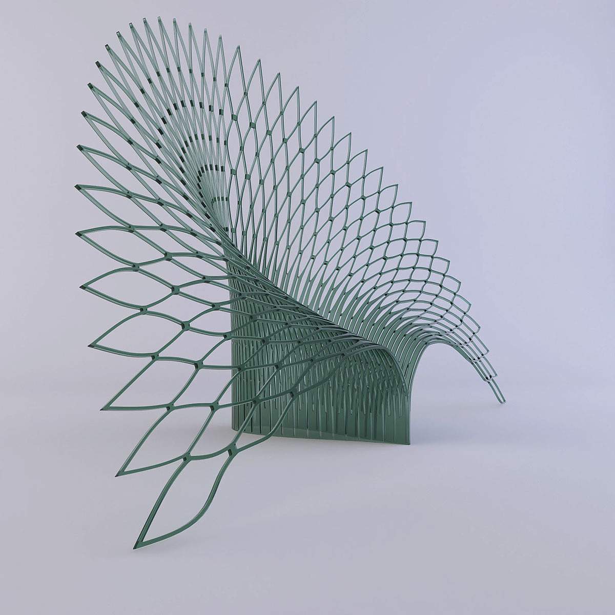 椅子，独特，3d模型，孔雀，