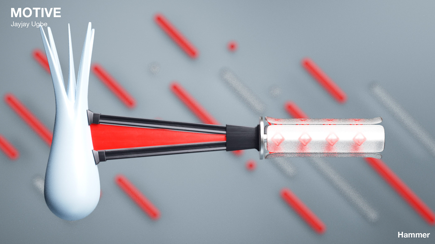 MOTIVE，Jayjay Ugbe，motion，hammer，Pendulum clock，Projector，