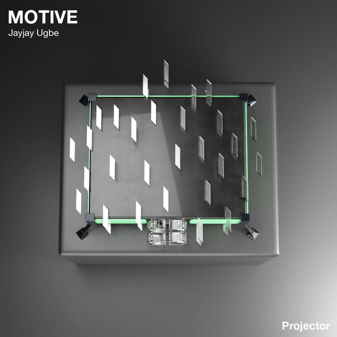 MOTIVE，Jayjay Ugbe，motion，hammer，Pendulum clock，Projector，