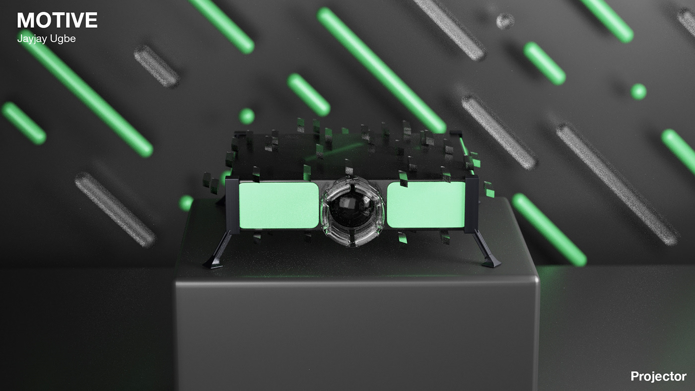 MOTIVE，Jayjay Ugbe，motion，hammer，Pendulum clock，Projector，