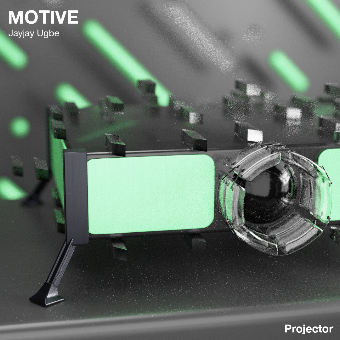 MOTIVE，Jayjay Ugbe，motion，hammer，Pendulum clock，Projector，