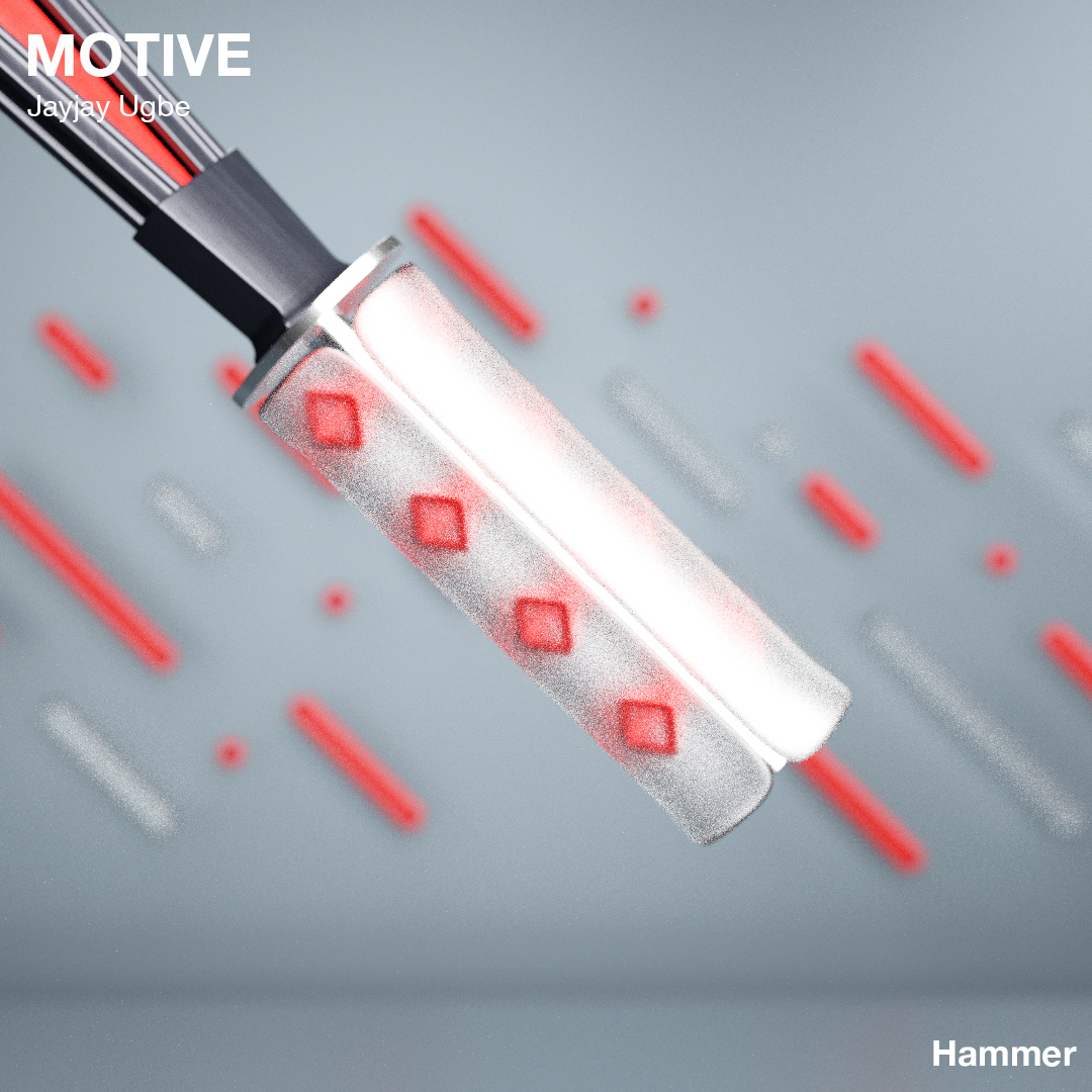 MOTIVE，Jayjay Ugbe，motion，hammer，Pendulum clock，Projector，