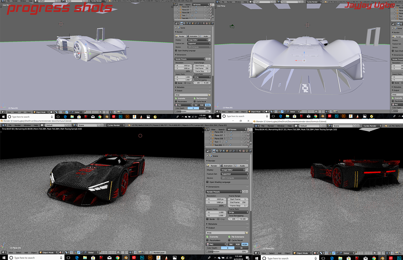 automobile，Jayjay Ugbe，86 RACING，LMP1，concept，