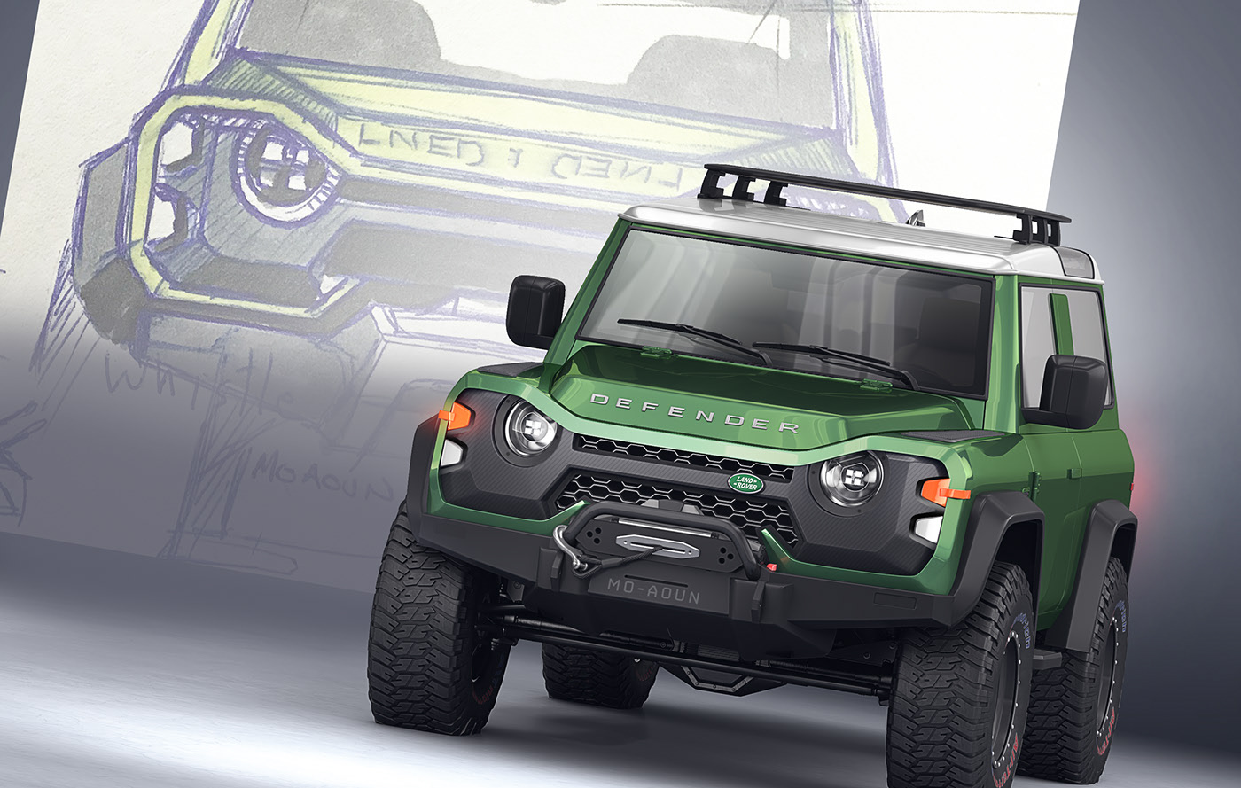 vehicle，Off-road vehicle，Land Rover，Hand drawn，