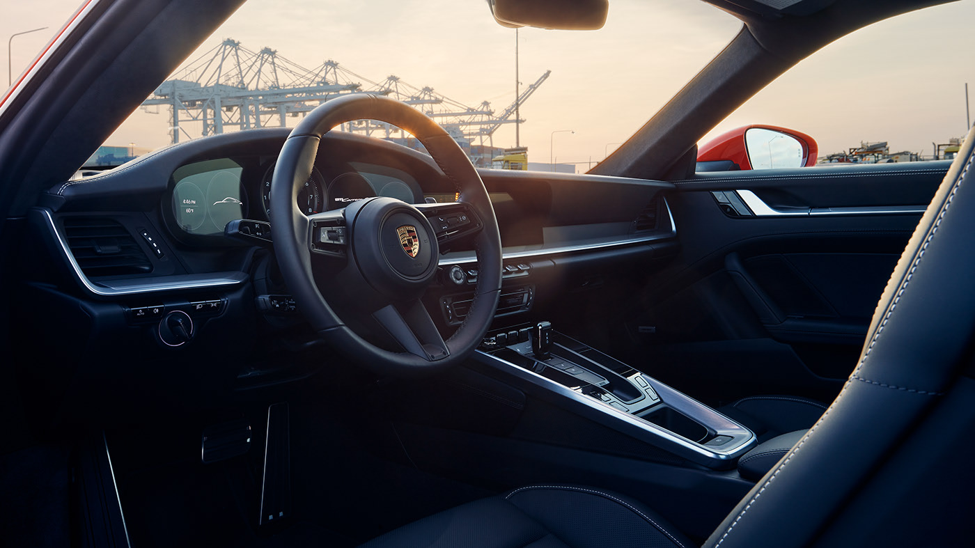 Sports car，gules，Porsche，Car Photography，