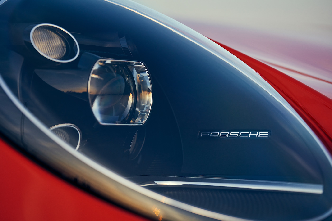 Sports car，gules，Porsche，Car Photography，