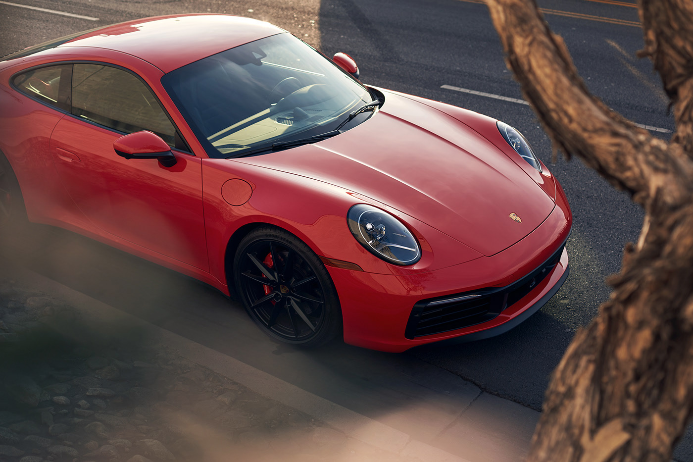 Sports car，gules，Porsche，Car Photography，