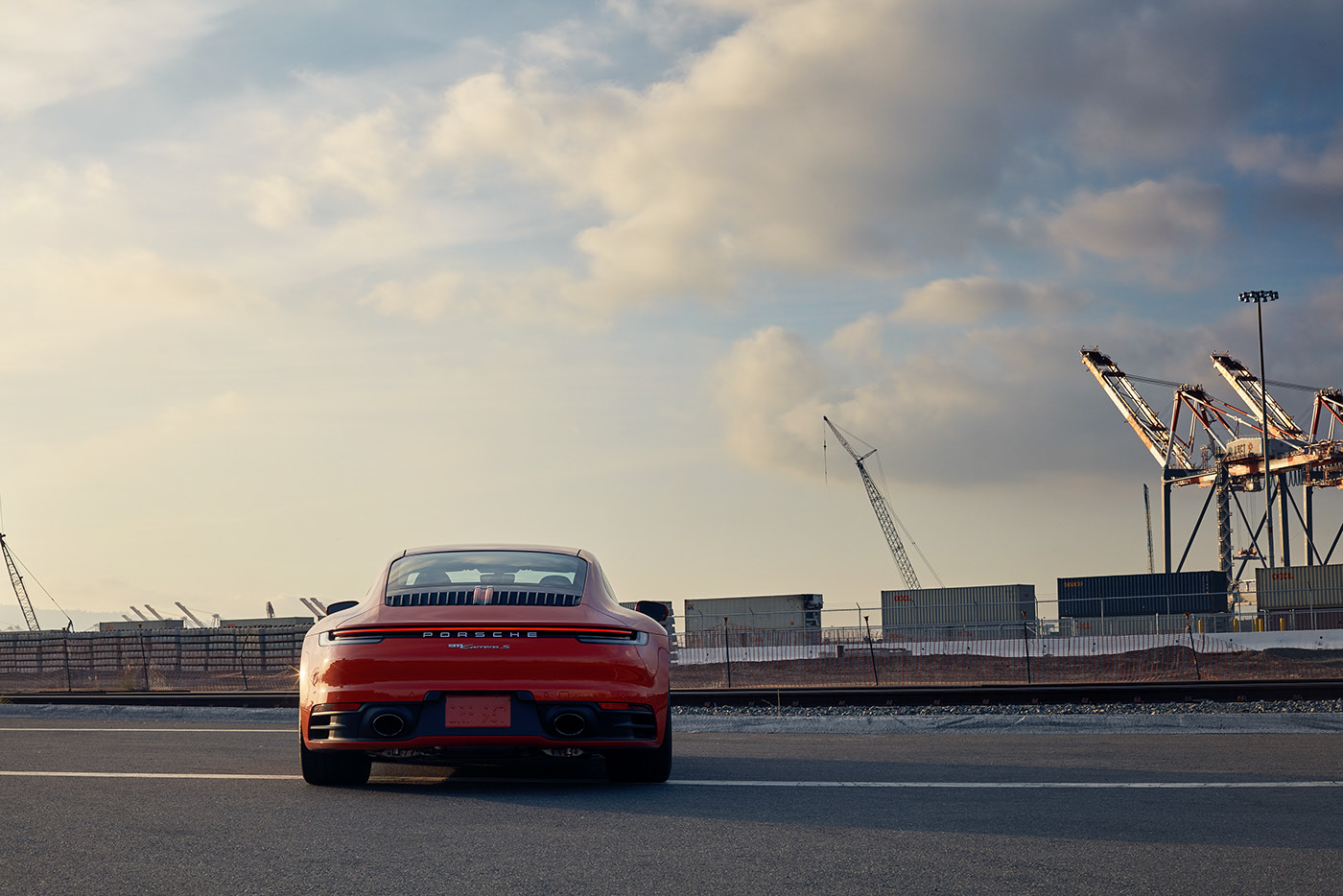 Sports car，gules，Porsche，Car Photography，