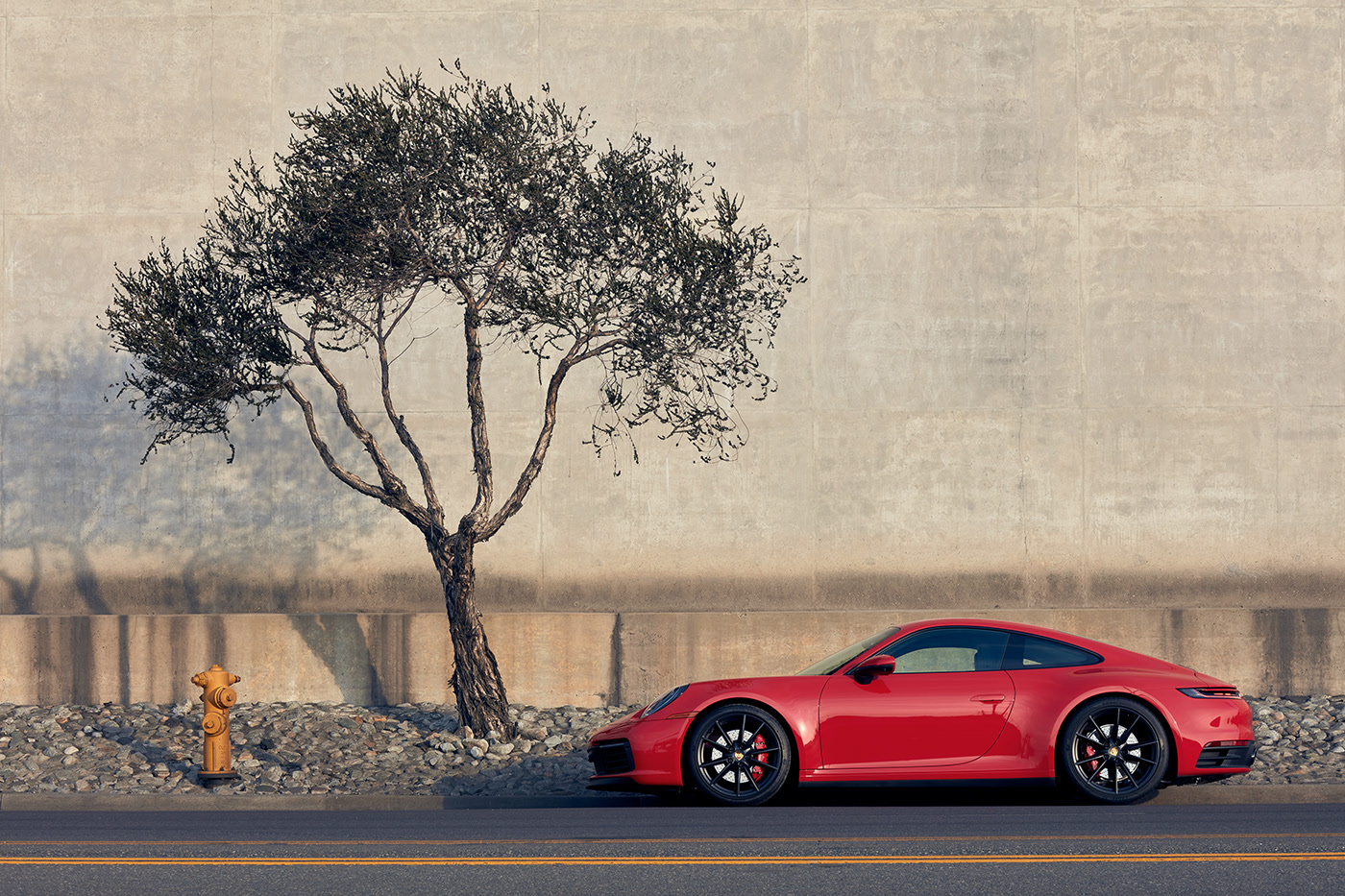 Sports car，gules，Porsche，Car Photography，