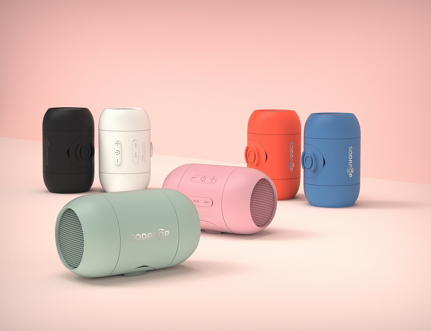 bass，Multicolor，Portable，speaker，