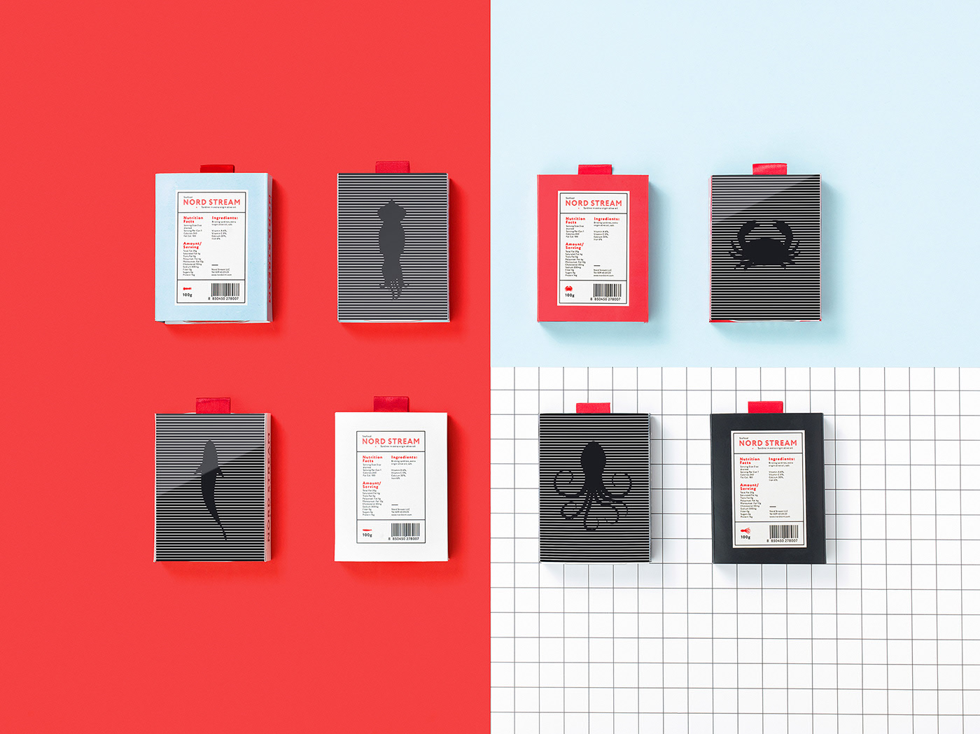 seafood，packing design，