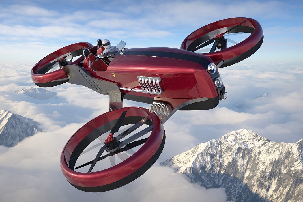 gules，Lazarus，Retro，UAV，Ferrari，FD-One，concept，