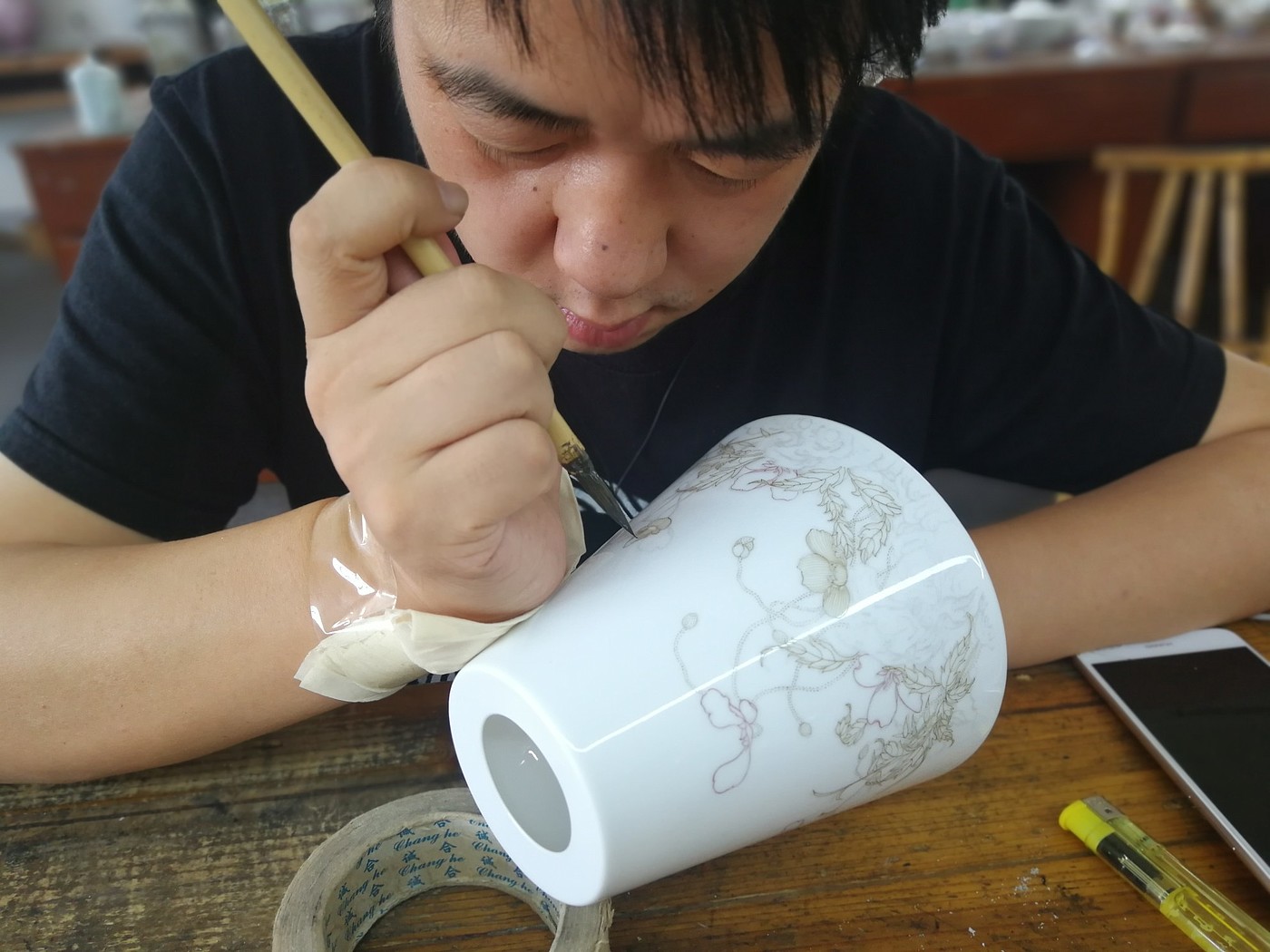 Ceramic lamp，