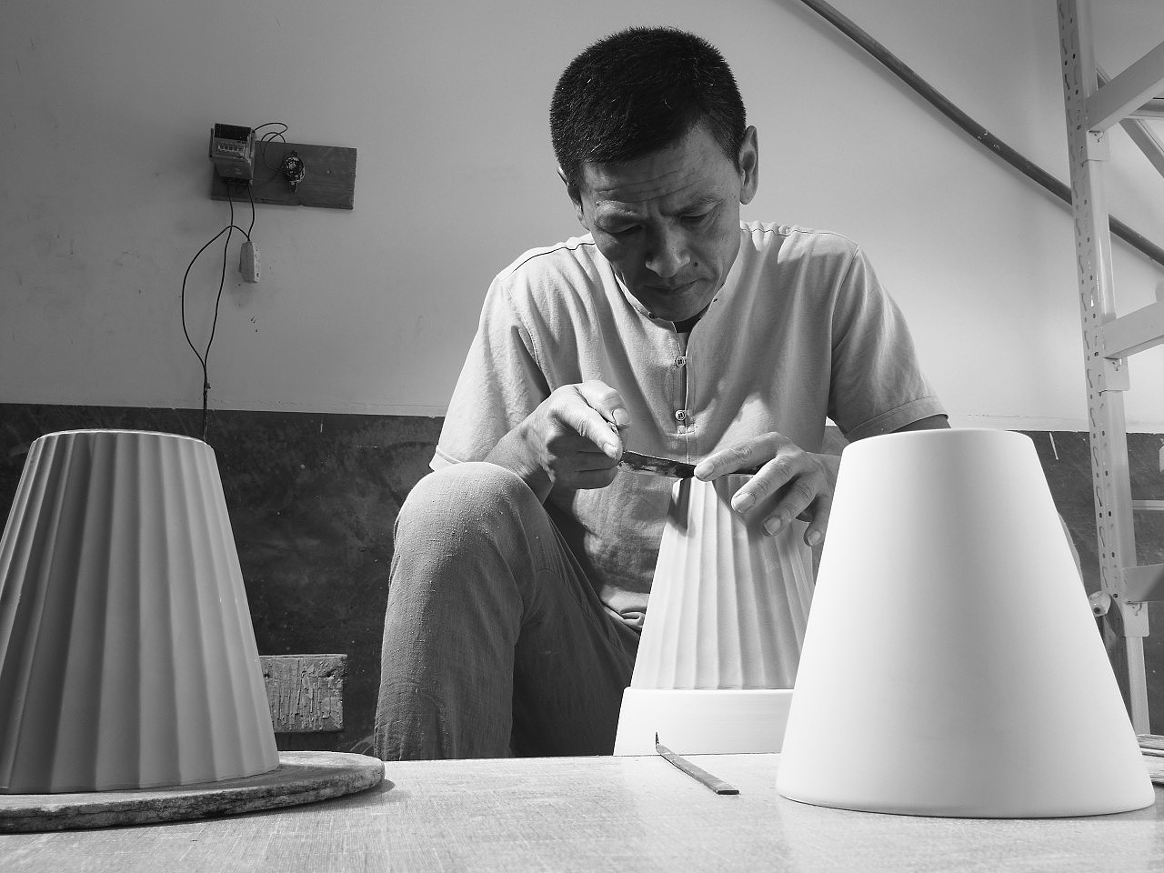 Ceramic lamp，