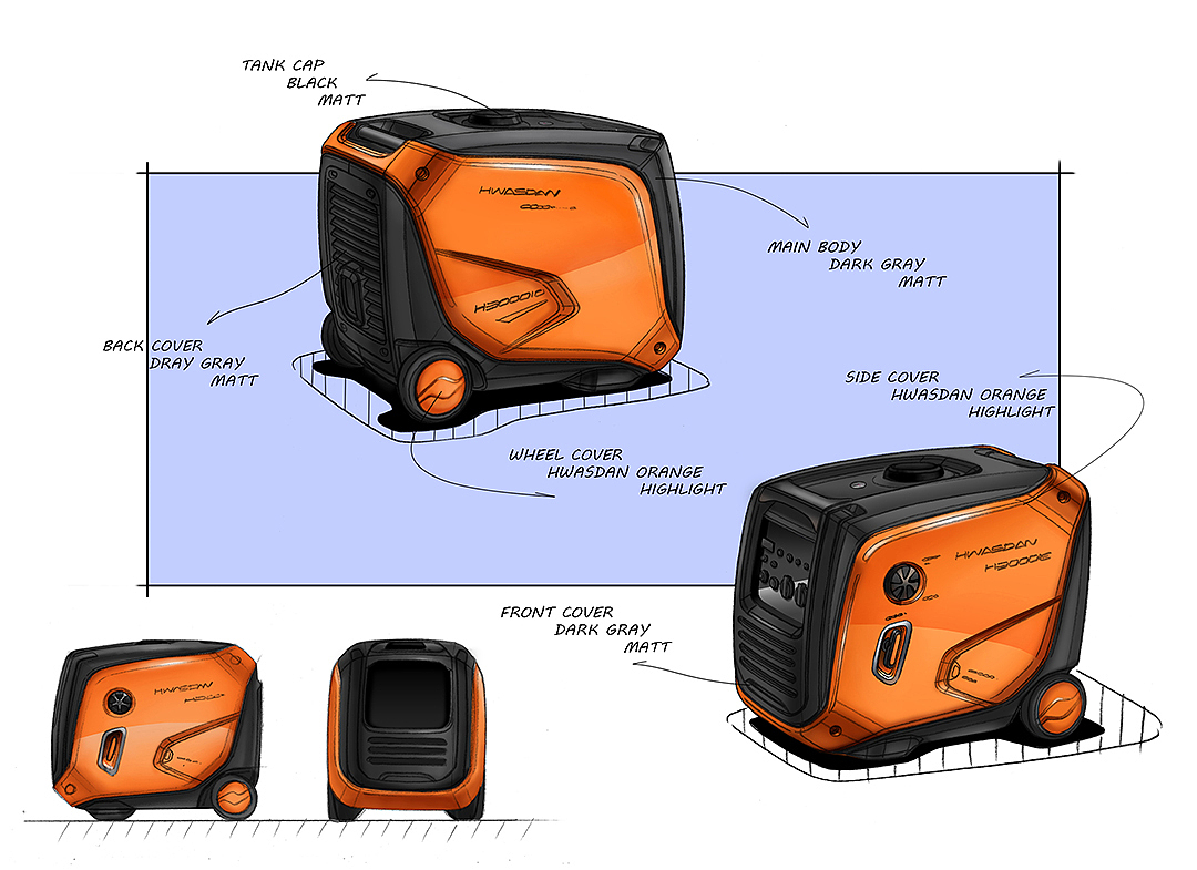 alternator，Appearance design，product design，Tools and equipment，