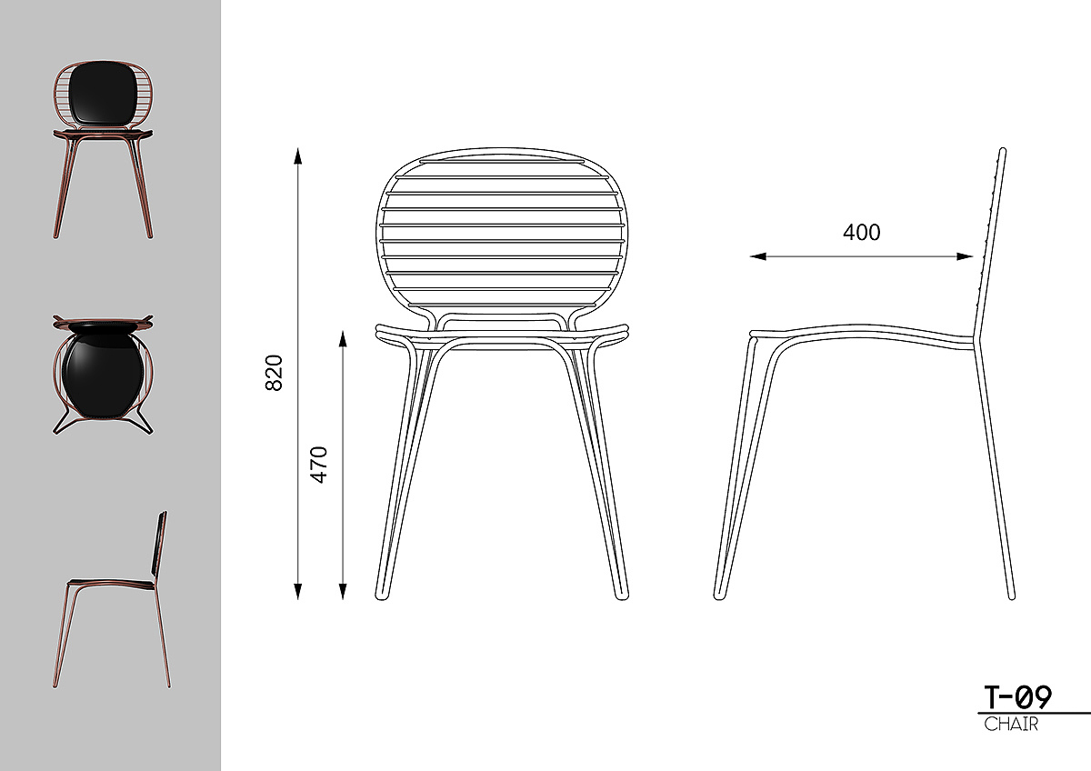 Home Furnishing，furniture，Metal，cortex，chair，Retro，