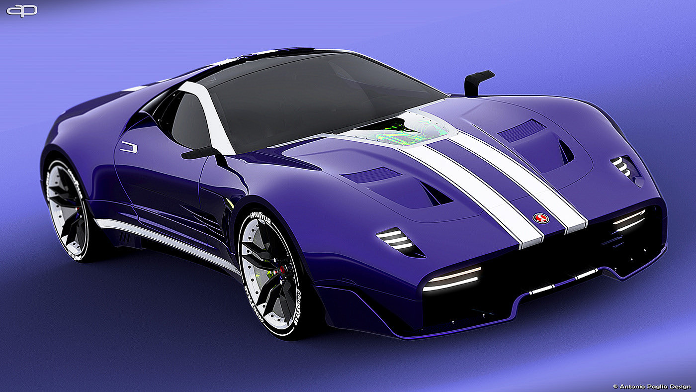 concept，Automobile design，Muscle car，