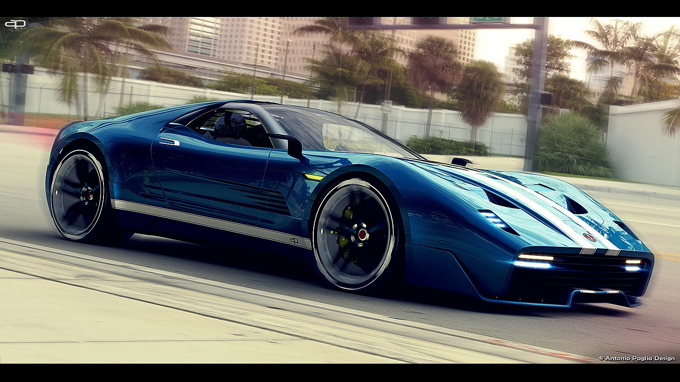 concept，Automobile design，Muscle car，
