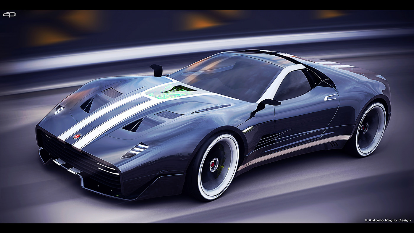 concept，Automobile design，Muscle car，