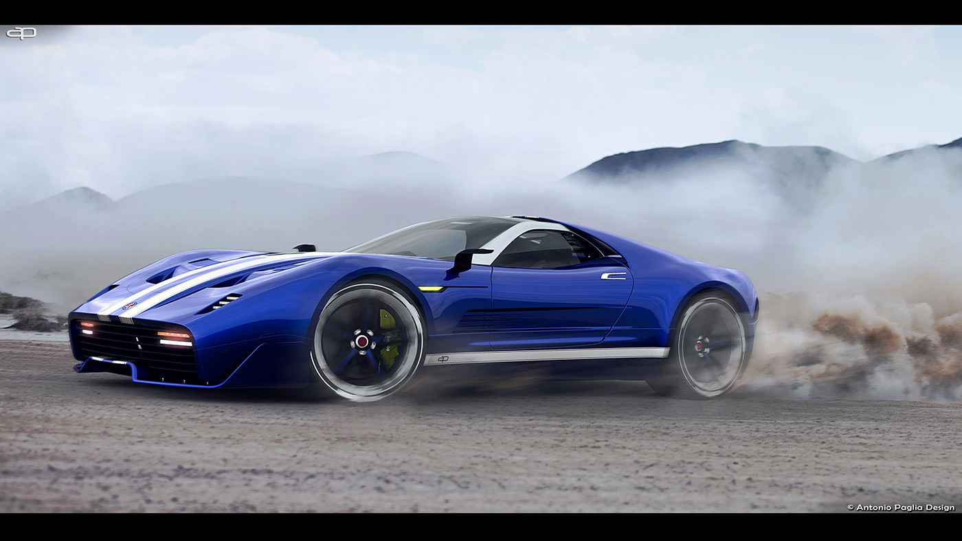 concept，Automobile design，Muscle car，