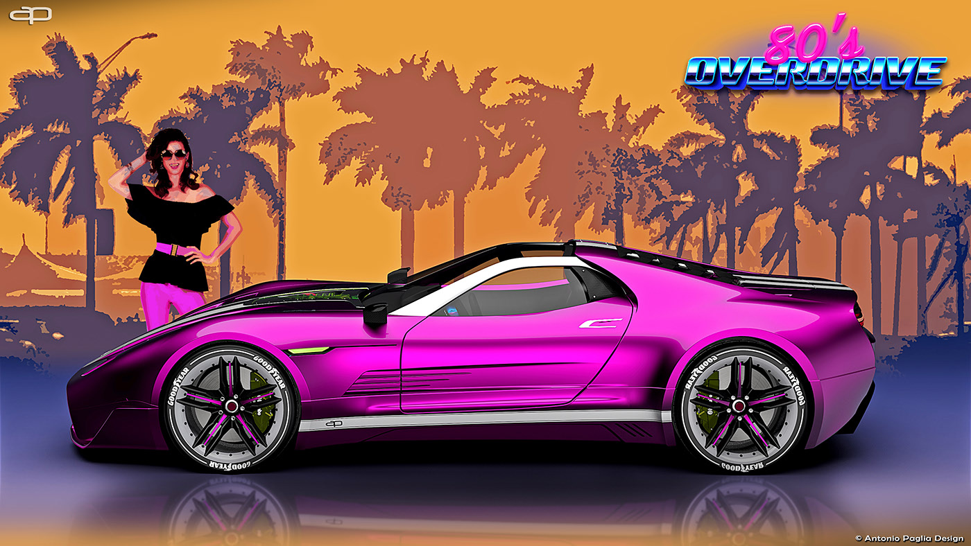 concept，Automobile design，Muscle car，