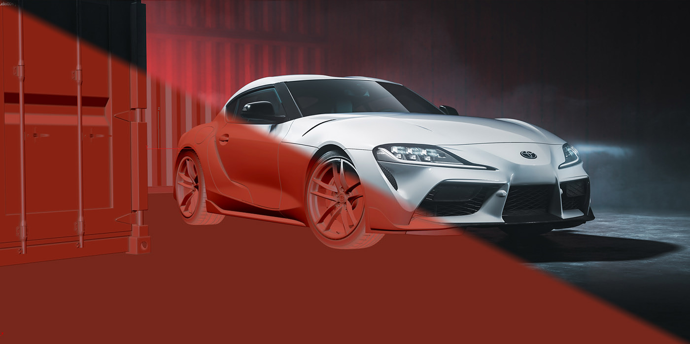 Toyota，cgi，automobile，modeling，Render，