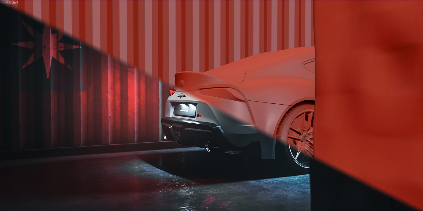 Toyota，cgi，automobile，modeling，Render，