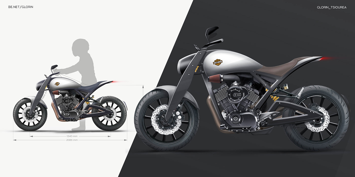 concept，Halley，Davidson，motorcycle，